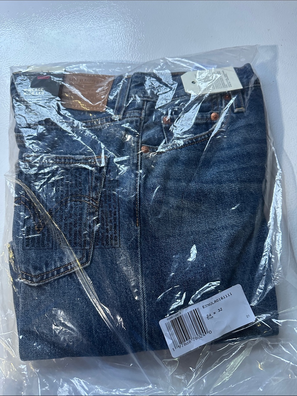 Men's Dark Blue Denim Jeans - Classic Straight Fit